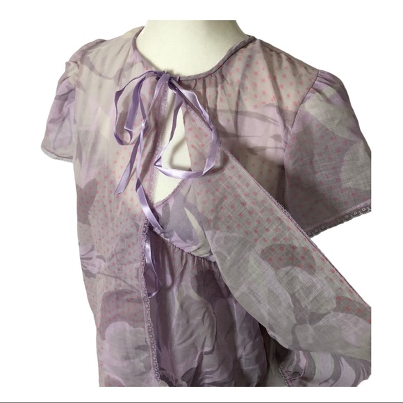 Diane von Furstenberg Vintage NWT Deadstock 2 Piece Lingerie Night Set - Picture 4 of 12